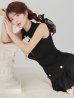 ブラックxホワイト　モデル：まりん　身長：164cm　着用サイズ：Sサイズ