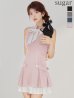ピンクxホワイト　モデル：まりん　身長：164cm　着用サイズ：Sサイズ