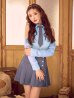 ブルーｘグレー モデル：明日花キララ　身長：162cm 着用サイズ：Sサイズ