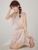 ピンクxベージュ モデル：まりん　身長：164cm　着用サイズ：Sサイズ