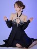 ブラック モデル：ゆめ　身長：160cm　着用サイズ：Sサイズ