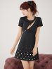 ブラック　モデル：まりん　身長：164cm　着用サイズ：Sサイズ
