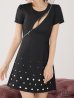ブラック　モデル：まりん　身長：164cm　着用サイズ：Sサイズ