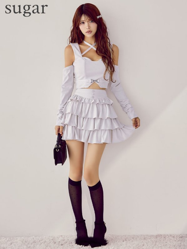 グレージュ　モデル：まりん　身長：163cm　着用サイズ：Sサイズ