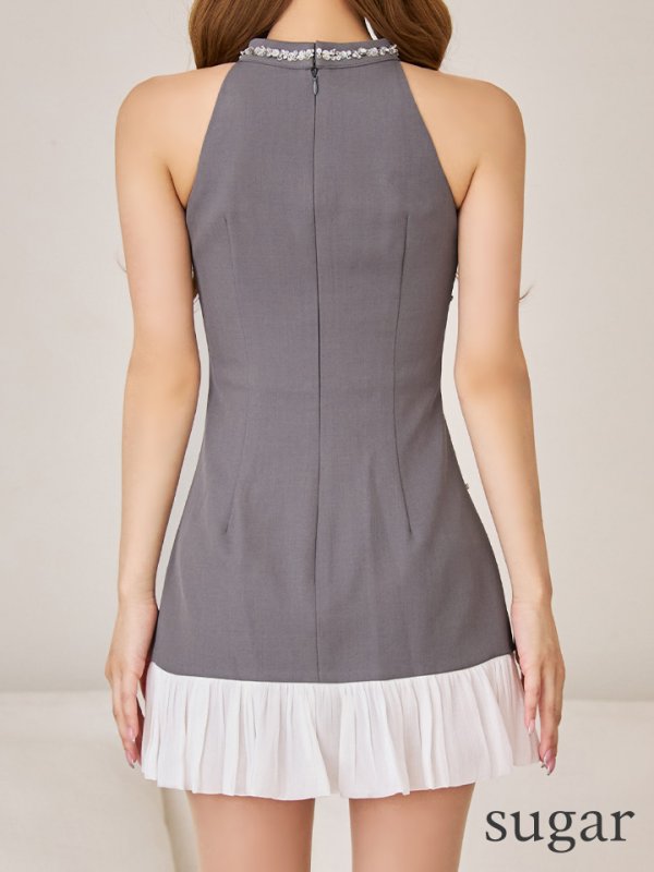 グレーxホワイト モデル:るりぴ 身長:165cm 着用サイズ:Sサイズ