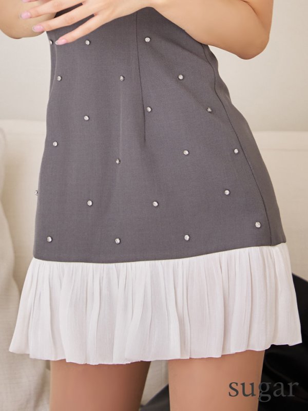 グレーxホワイト モデル:るりぴ 身長:165cm 着用サイズ:Sサイズ