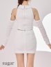 ホワイト　モデル：三上悠亜　身長：159cm　着用サイズ：Sサイズ