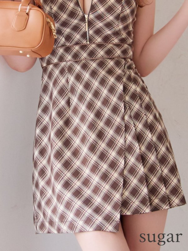 ブラウン モデル：れみ　身長：163cm　着用サイズ：Sサイズ