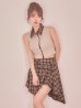 ベージュxブラウン モデル：ゆめ　身長：160cm　着用サイズ：Sサイズ