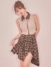 ベージュxブラウン モデル：ゆめ　身長：160cm　着用サイズ：Sサイズ