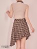 ベージュxブラウン モデル：ゆめ　身長：160cm　着用サイズ：Sサイズ