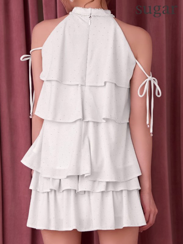 ホワイト　モデル：ゆめ　身長：160cm　着用サイズ：Sサイズ