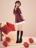 ワインレッド　モデル：まみ　身長：160cm　着用サイズ：Sサイズワインレッド　モデル：まみ　身長：160cm　着用サイズ：Sサイズ