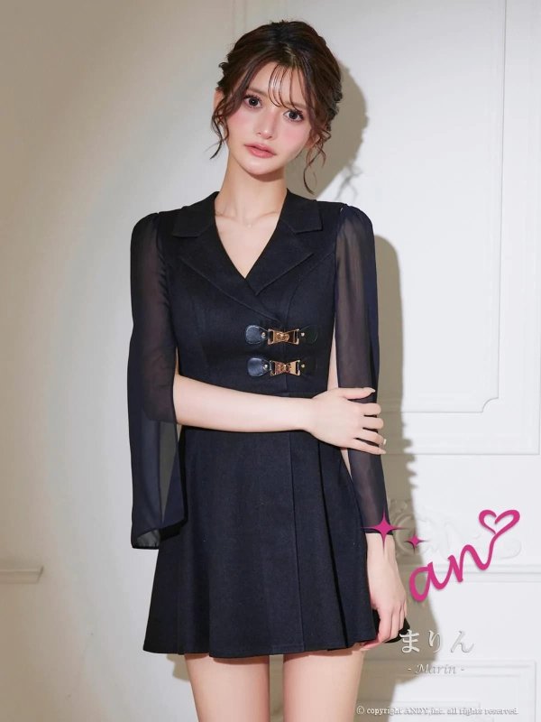 ブラック　モデル：まりん　身長：171cm　着用サイズ：Sサイズ