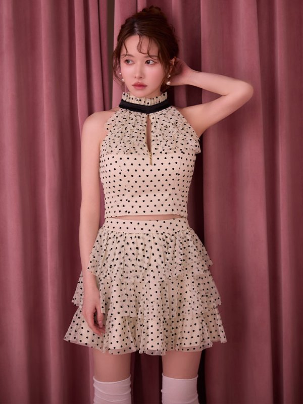 ベージュ　モデル：ゆめ　身長：160cm　着用サイズ：Sサイズ