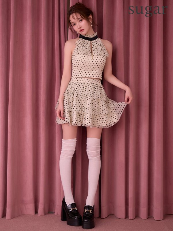 ベージュ　モデル：ゆめ　身長：160cm　着用サイズ：Sサイズ