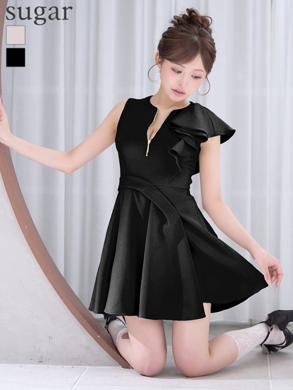 ブラック モデル：カルア　身長：156cm　着用サイズ：Sサイズ