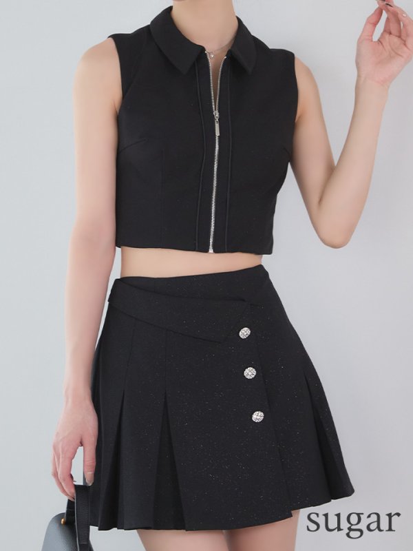 ブラック　モデル：るりぴ　身長：165cm　着用サイズ：Sサイズ