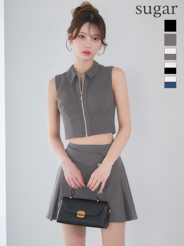 グレー　モデル：るりぴ　身長：165cm　着用サイズ：Sサイズ