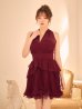 ワインレッド　モデル：羽澄まり　身長：158cm　着用サイズ：Sサイズ