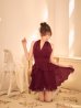 ワインレッド　モデル：羽澄まり　身長：158cm　着用サイズ：Sサイズ