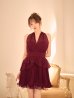 ワインレッド　モデル：羽澄まり　身長：158cm　着用サイズ：Sサイズ