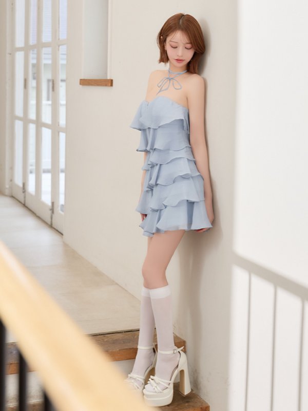 ブルー　モデル：れみれみ　身長：163cm　着用サイズ：Sサイズ