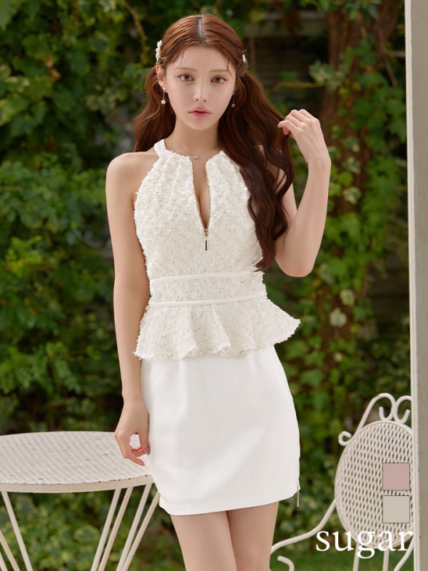 アイボリー　モデル：ももか　身長：156cm　着用サイズ：Sサイズ