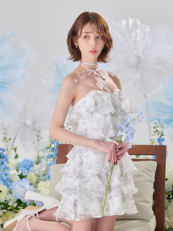 ホワイトxグレー　モデル：りこ　身長：156cm　着用サイズ：Sサイズ