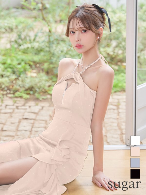 ベージュ　モデル：るりぴ　身長：165cm　着用サイズ：Sサイズ
