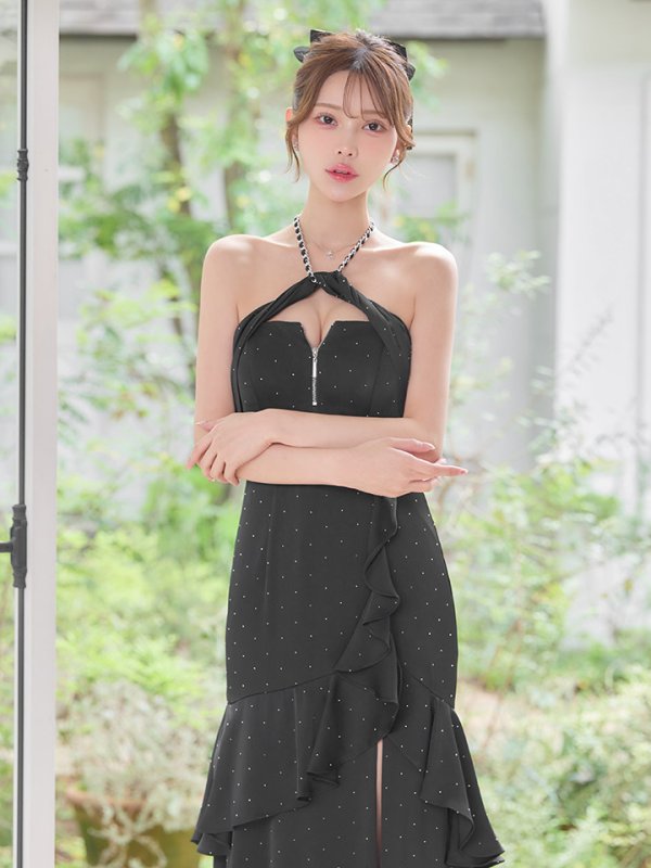 ブラック　モデル：るりぴ　身長：165cm　着用サイズ：Sサイズ