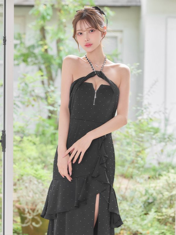 ブラック　モデル：るりぴ　身長：165cm　着用サイズ：Sサイズ