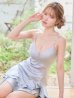 ブルー　モデル：ゆめ　身長：160cm　着用サイズ：Sサイズ