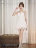 ホワイト　モデル：りな　身長：160cm　着用サイズ：Sサイズ