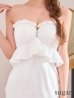 ホワイト　モデル：るりぴ　身長：165cm　着用サイズ：Sサイズ