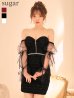 ブラック　モデル：羽澄まり　身長：158cm　着用サイズ：Sサイズ