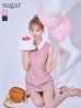 ピンク モデル：あすか　身長：170cm　着用サイズ：Sサイズ