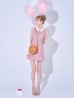ピンク モデル：あすか　身長：170cm　着用サイズ：Sサイズ