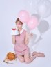 ピンク モデル：あすか　身長：170cm　着用サイズ：Sサイズ