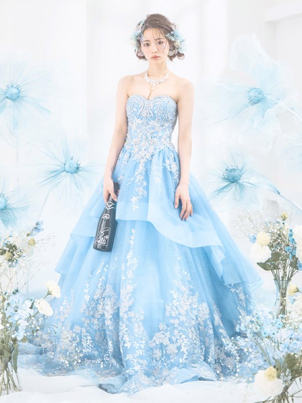 画像11: 【関西コレクション着用】【ANGEL R PREMIUM/エンジェルアールプレミアム】ベア/ ウェディング/ バースデー/ プリンセス/ フラワーレース/ スパンコールビジュー/ キャバドレスlong【HC03】