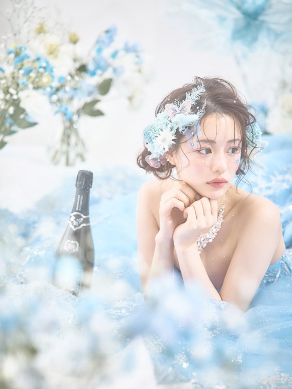 画像12: 【関西コレクション着用】【ANGEL R PREMIUM/エンジェルアールプレミアム】ベア/ ウェディング/ バースデー/ プリンセス/ フラワーレース/ スパンコールビジュー/ キャバドレスlong【HC03】