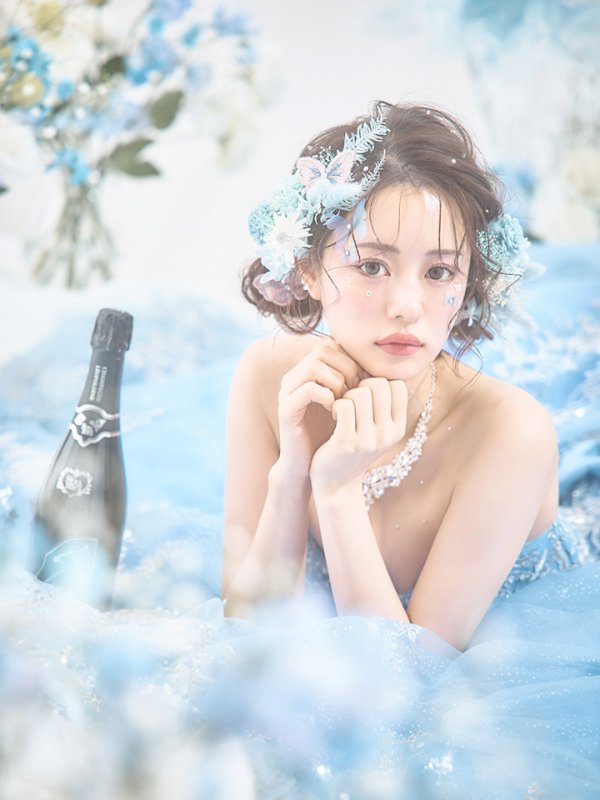 画像16: 【関西コレクション着用】【ANGEL R PREMIUM/エンジェルアールプレミアム】ベア/ ウェディング/ バースデー/ プリンセス/ フラワーレース/ スパンコールビジュー/ キャバドレスlong【HC03】