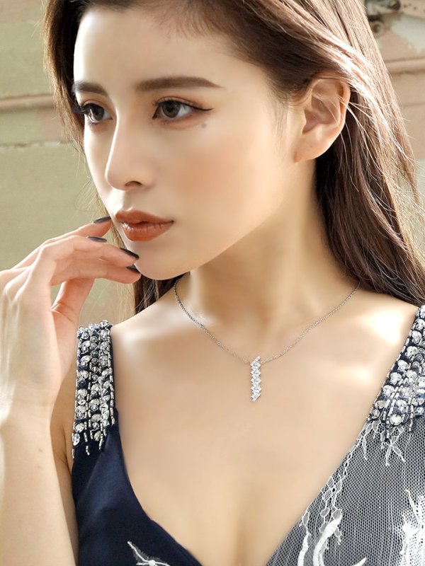 画像3: 【アクセサリー：ネックレス】【ANGEL R/エンジェルアール】ライトニング型ラグジュアリーラインストーンネックレス[OF02-U]