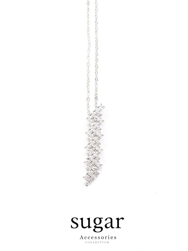 画像7: 【アクセサリー：ネックレス】【ANGEL R/エンジェルアール】ライトニング型ラグジュアリーラインストーンネックレス[OF02-U]