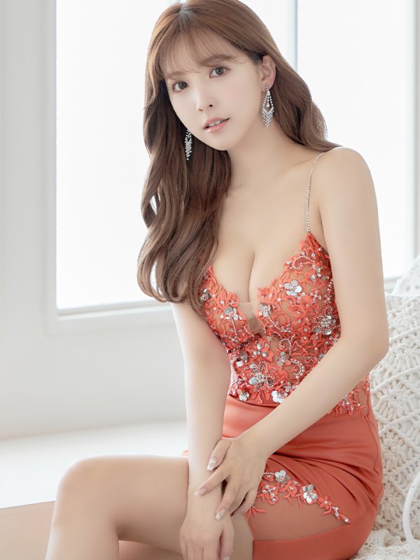 画像22: XSサイズあり【ANGEL R/エンジェルアール】アッパーフラワー/ バックシャン/ ビジュー/ タイト/ ミニドレス/ キャバドレス[OF2]