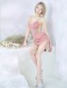 画像2: XSサイズあり【ANGEL R/エンジェルアール】ウエストビジュー/ キャミソール/ タイト/ ミニドレス/ キャバドレス[OF2] (2)