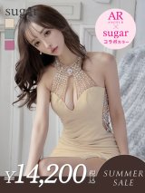 【サマーセール開催中！! 】sugarxARコラボカラー・XSサイズあり【ANGEL R/エンジェルアール】デコルテバックメッシュ/ ビジュー/ タイト/ ミニドレス/ キャバドレス[OF2]