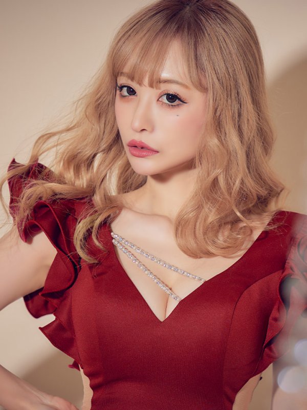 画像13: XSサイズあり【ANGEL R/エンジェルアール】フリルスリーブ/ バストビジュー/ タイト/ ミニドレス/ キャバドレス[OF2]