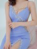 画像10: XSサイズあり【ANGEL R/エンジェルアール】ストラインビジュー/ アシンメトリー/ タイトミニ/ ミニドレス/ キャバドレス[OF2]