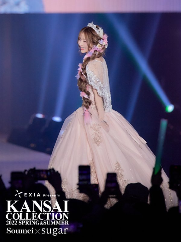 画像3: 【門りょう / 関西コレクション着用】【ANGEL R/エンジェルアール】ベア/ プリンセス/ フレア/ ロング/ キャバドレスlong[OF2]